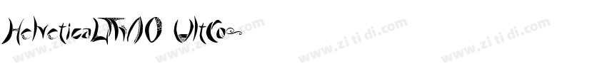 HelveticaLTW10 UltCo字体转换
